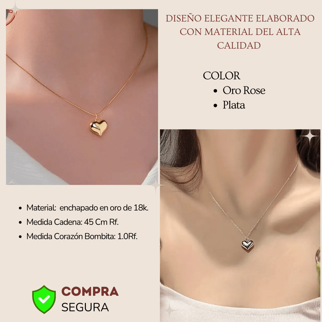 Collar Corazón Amor Eterno