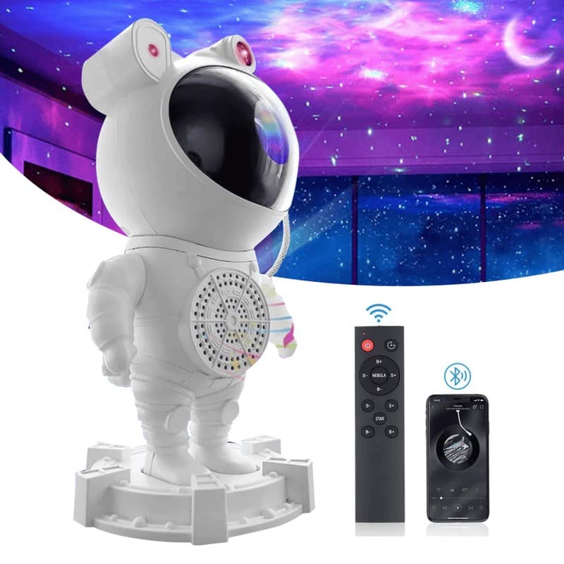 Proyector LED Astronauta 2 en 1 Parlante Bluetooth con Control